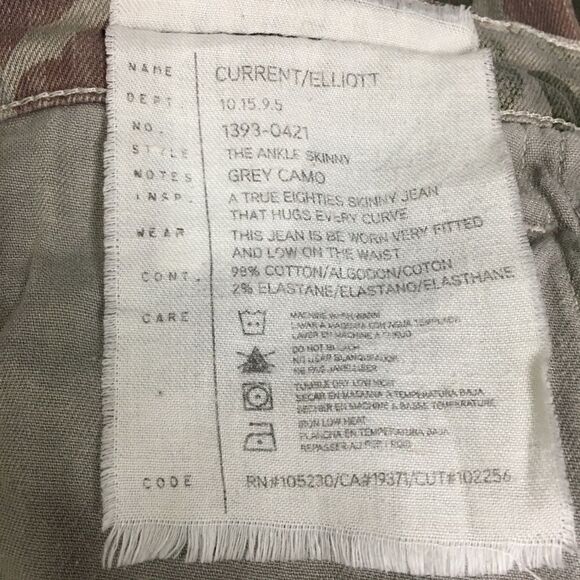 Current Elliott Sz 25 Camo Pant - Picture 8 of 8